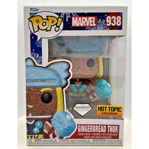 Funko Pop! Marvel Gingerbread Thor Hot Topic Diamond Collection #938 F20